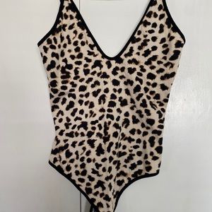 Express leopard print bodysuit.